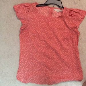 Loft shirt sleeves button back shirt